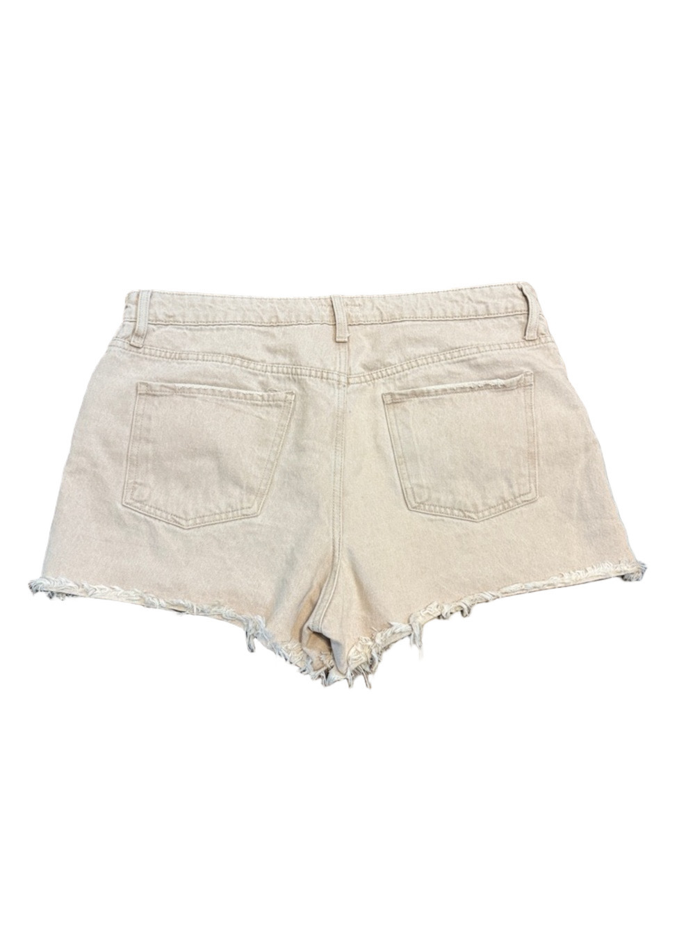 Kut from the Kloth Jane High Rise Frayed Hem High-Rise Jean Shorts Size 14 - Picture 3 of 3